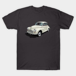 Morris Minor in old english white T-Shirt